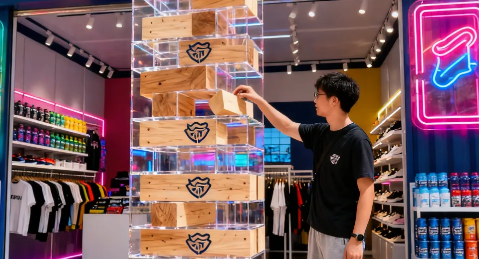 acrylic tumbling tower game
